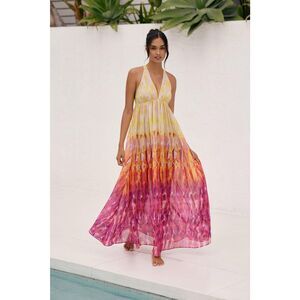 New By Anthropologie Sleeveless Tiered Maxi Dress Size 3X